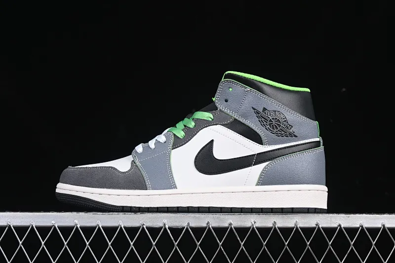 All categories Air Jordan Jordan series basketball shoes Air Jordan 1 Mid Air Jordan 1 Mid "Casa 93" white, gray and brown color Zhongbang basketball shoes HQ3829-001